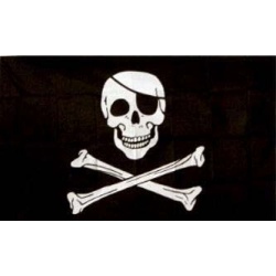 Flag 36x60"-Jolly Roger Pirate"