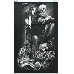 Flag 3'x5' Pirate Ride or Die Banner
