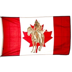 Flag 3x5Ft Native Indian On Horse