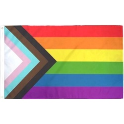 Flag 3x5Ft Progress pride/Rainbow LGBTQ