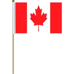 Flag Canadian On Stick 12 X18""