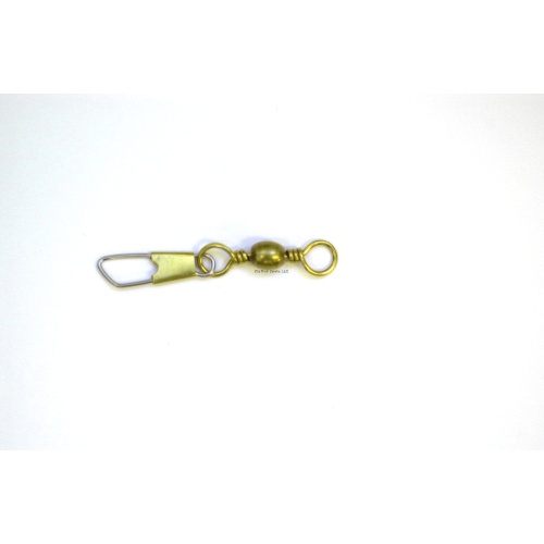 Barrel Swivel Sz10 w/Safety Snap Brass 7Pk Eagle Claw 01041-010