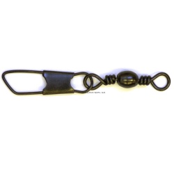 Barrel Swivel Sz3 w/Safety Snap Black 4Pk Eagle Claw 01042-003