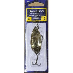 Double Dare Hammered Spoon, 1/4oz, w/Treble & Danielson DD14HG