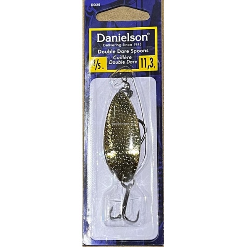 Double Dare Hammered Spoon, 1/4oz, w/Treble & Danielson DD14HG