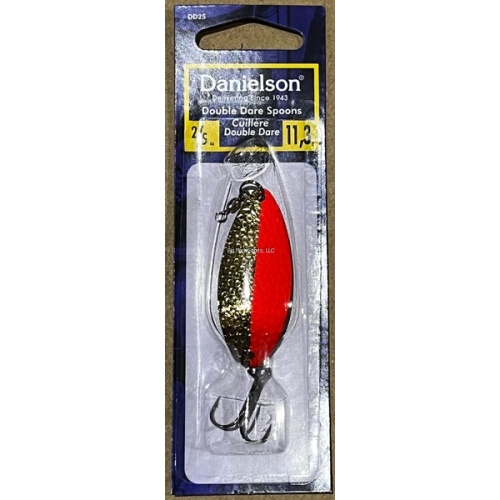 Double Dare Hammered Spoon, 1/4oz, w/Treble & Danielson DD14HGFO