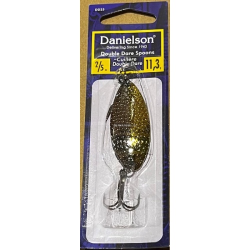 Double Dare Hammered Spoon, 2/5oz, w/Treble & Danielson DD25HG5050