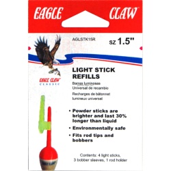 Light Stick Universal 1.5" Glow Refills  "Eagle Claw AGLSTK15R"