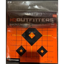 Orange peel sight in target 8"x8" 5pk "HQ Outfitters HQ-ONGP8X85-X"
