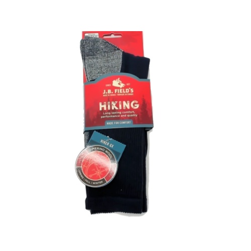 Hiking Socks Large Hiker GX Grey/Navy J.B. Field's