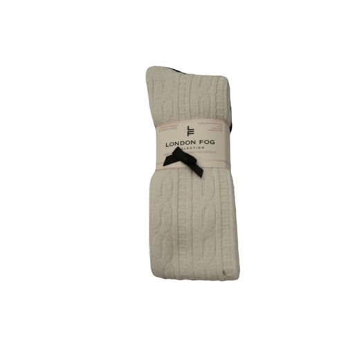 Knee High Socks Ladies 2pk. Ivory & Black London Fog