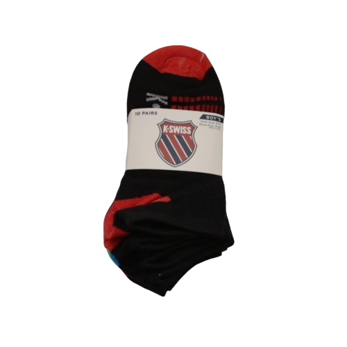 Socks Boy's 10pk. Size 9-11 K-Swiss Assorted - each sold individually