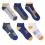 Socks Boys Anklets 6pk. Size 11-2 Ass't Colours Athletic Works