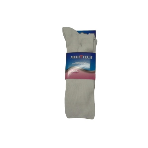 Socks Diabetic Women's 3pk. White Medi Tech Size 6-10