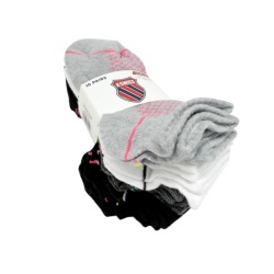 Socks Girls 10pk. Size 6-8 K-Swiss Assorted
