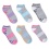 Socks Girls Low Cut 6pk. Size 11-2 Ass't Colours Athletic Works