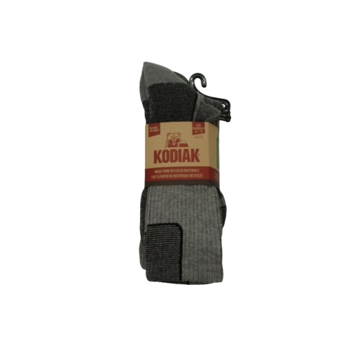 Socks Kodiak Men's XL 3pk. Grey Lifestyle