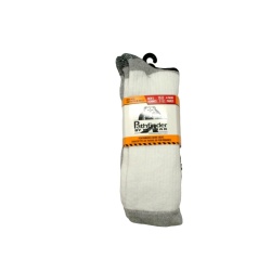 Socks Men's Performance Work Crew 4pk. White Pathfinder By Kodiak