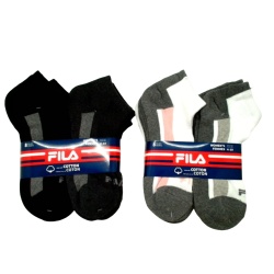 Socks Women's Ankle 8pk. Fila Size 4-10 Ass't Colours