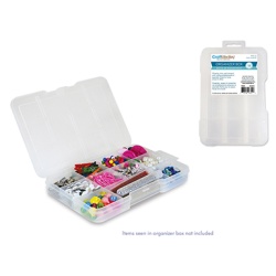 Craft/Bead Storage: 7x4.75"x0.9" Organizer Box w/Lid"