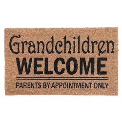 COIR DOOR MAT 18x30 inch GRANDCHILDREN WELCOME PARENTS BY APPT