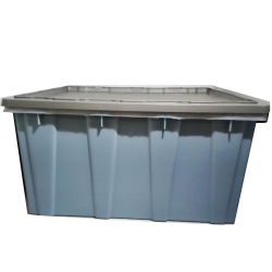 Tote Box 22x18"x11" w/Lid (SECONDS)"