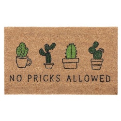 COIR DOOR MAT 18x30 inch NO PRICKS ALLOWED