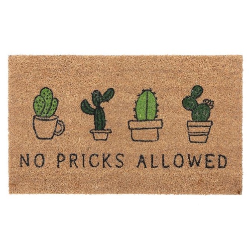 COIR DOOR MAT 18x30 inch NO PRICKS ALLOWED