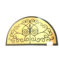 Half Round Coir Mat 24 x 39" Stylewell"