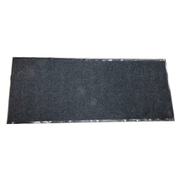 Rubber Mat Black entrance with back 60x150 cm