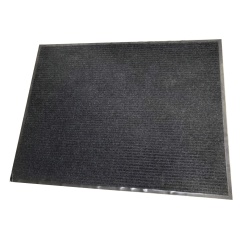 Rubber mat Black entrance with back 120x150 cm