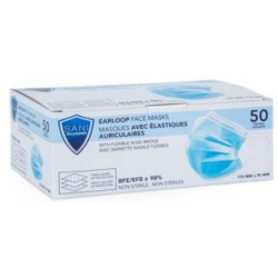 EARLOOP FACE MASK 50/PK SANI-GUARD