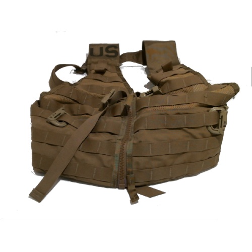 Vest load bearing authentic U.S. military surplus one size coyote green