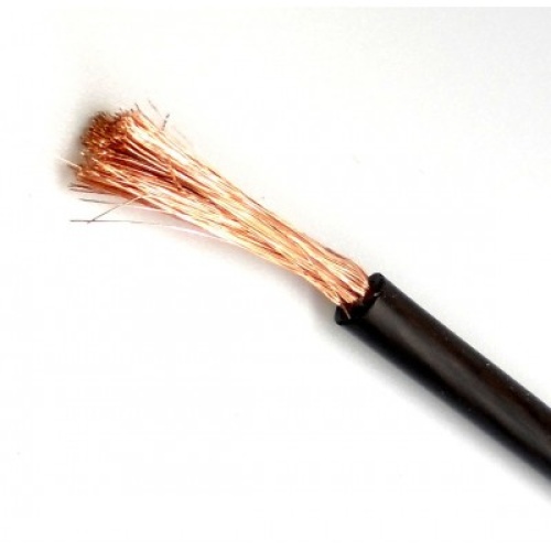 Power wire 10 gauge black 250 foot roll sold by the foot