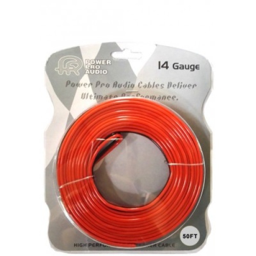 Speaker Wire 14GA 50FT CCA - Black & Red