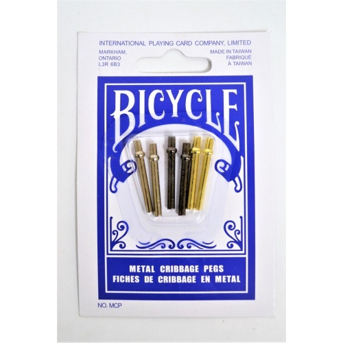 Cribbage Pegs Metal 6pk. Bicycle
