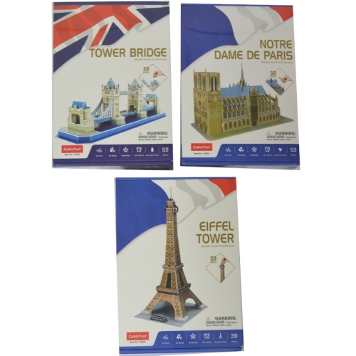 Puzzles 3d Assorted Kind