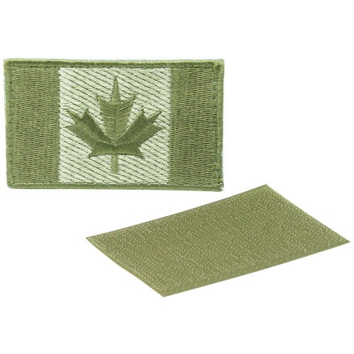 Canadian Flag Patch - Coyote 3.25x2 Inch 8.25x5cm