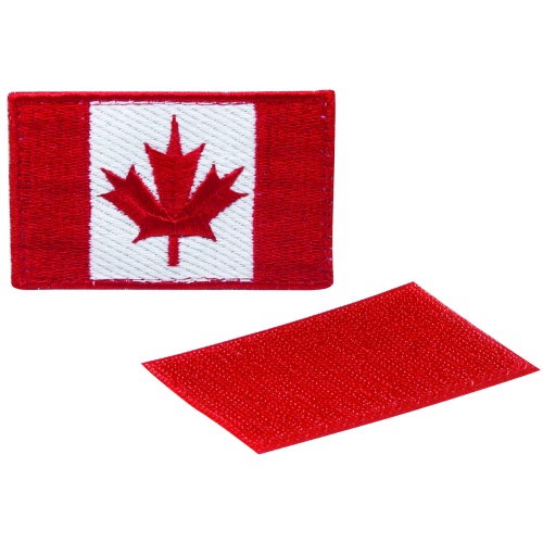 Canadian Flag Patch - Red 3.25x2 Inch 8.25x5cm