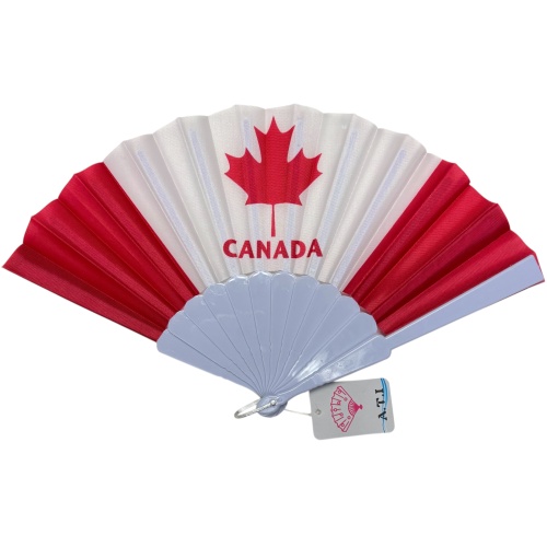 Hand Fan Canada Maple Leaf