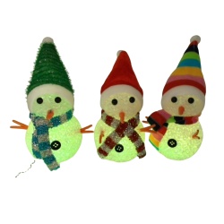 Colour Changing Snowmen 3pk. LED (or $1.99ea.)(display)
