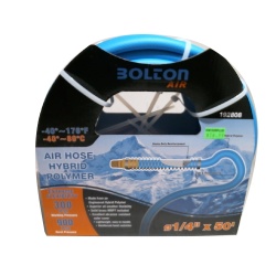 Air hose 1/4 x 50 foot flexible PVC with spring bend restrictor 300psi