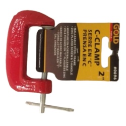 C clamp 2 inch - red