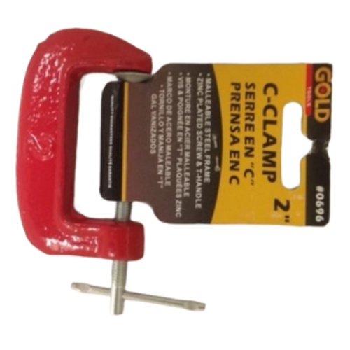 C clamp 2 inch - red