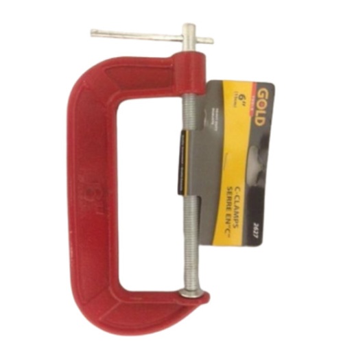 C clamp red 6 inch