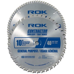 Saw Blade 2Pk 10 10x40 and 10x80break up"