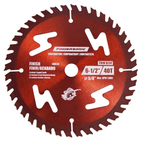 Saw blade contractor 6.5 inch 40 tooth
