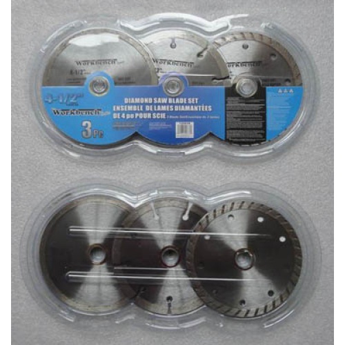 saw blade Diamond  set 4.5 inch 3pc
