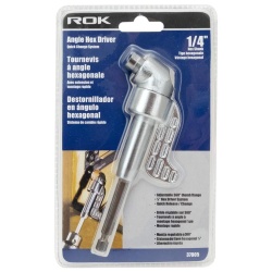 Angle hex driver W/extension W/quick change