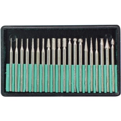 Diamond point set 20pc 1/8 shank - dremel bits